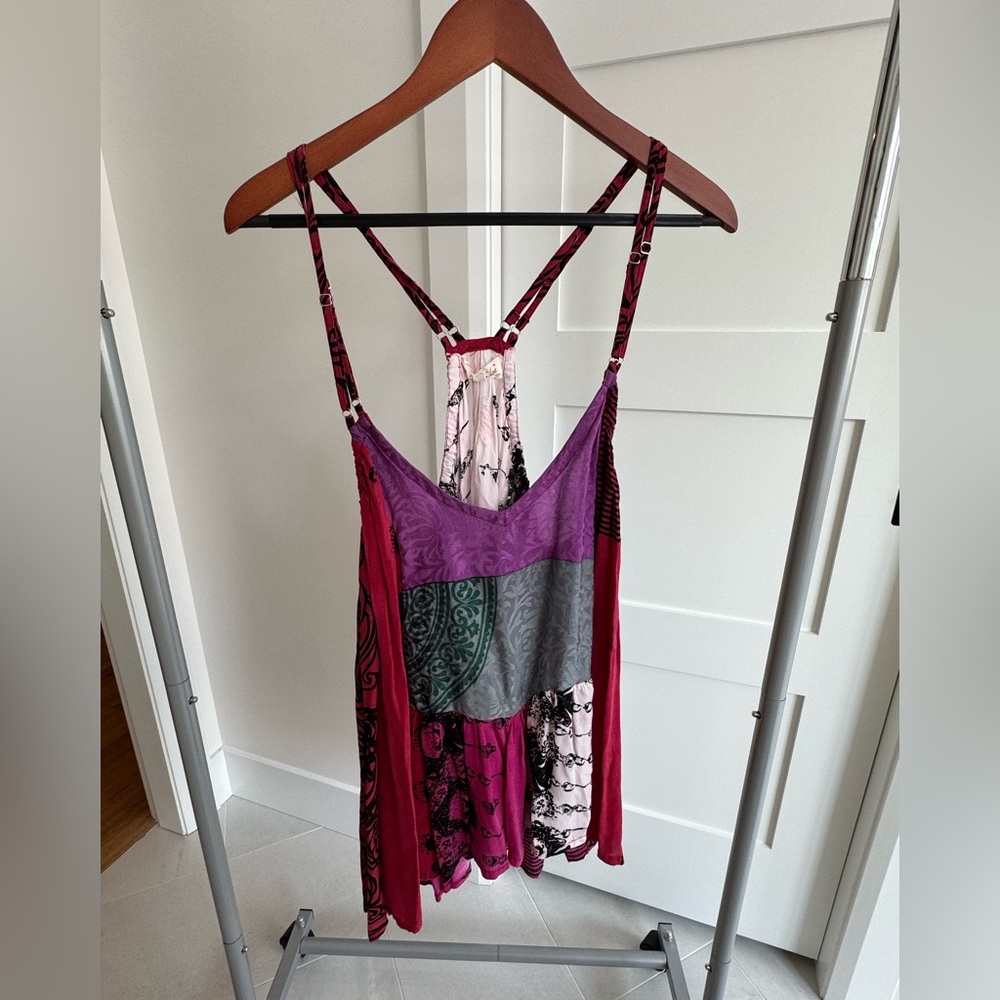 Women's Multicolor Spaghetti Strap Top